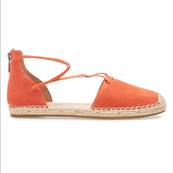 Eileen Fisher Orange Lace Espadrille Sz 8 - Picture 16 of 16